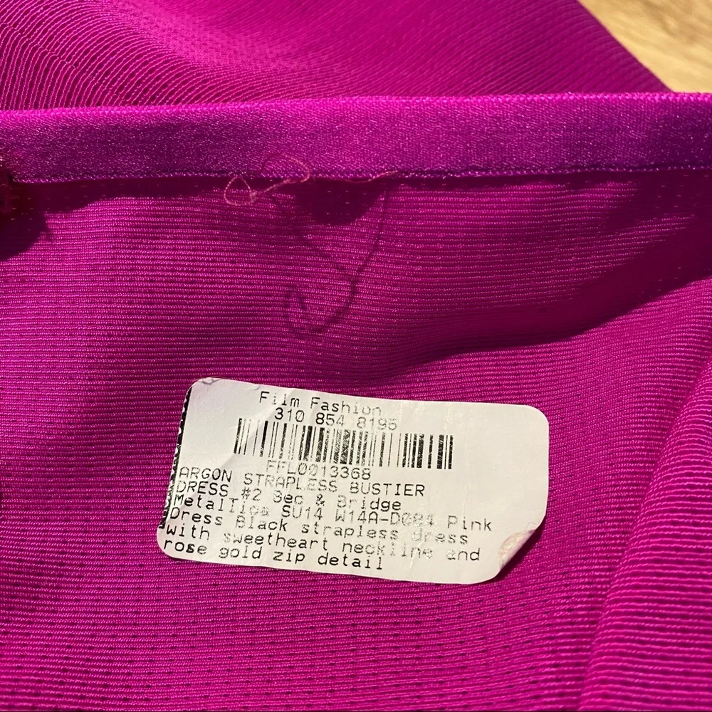 Bec and Bridge Argon Bustier Mini Dress in Bright Fuchsia Pink size 4 - Picture 13 of 17